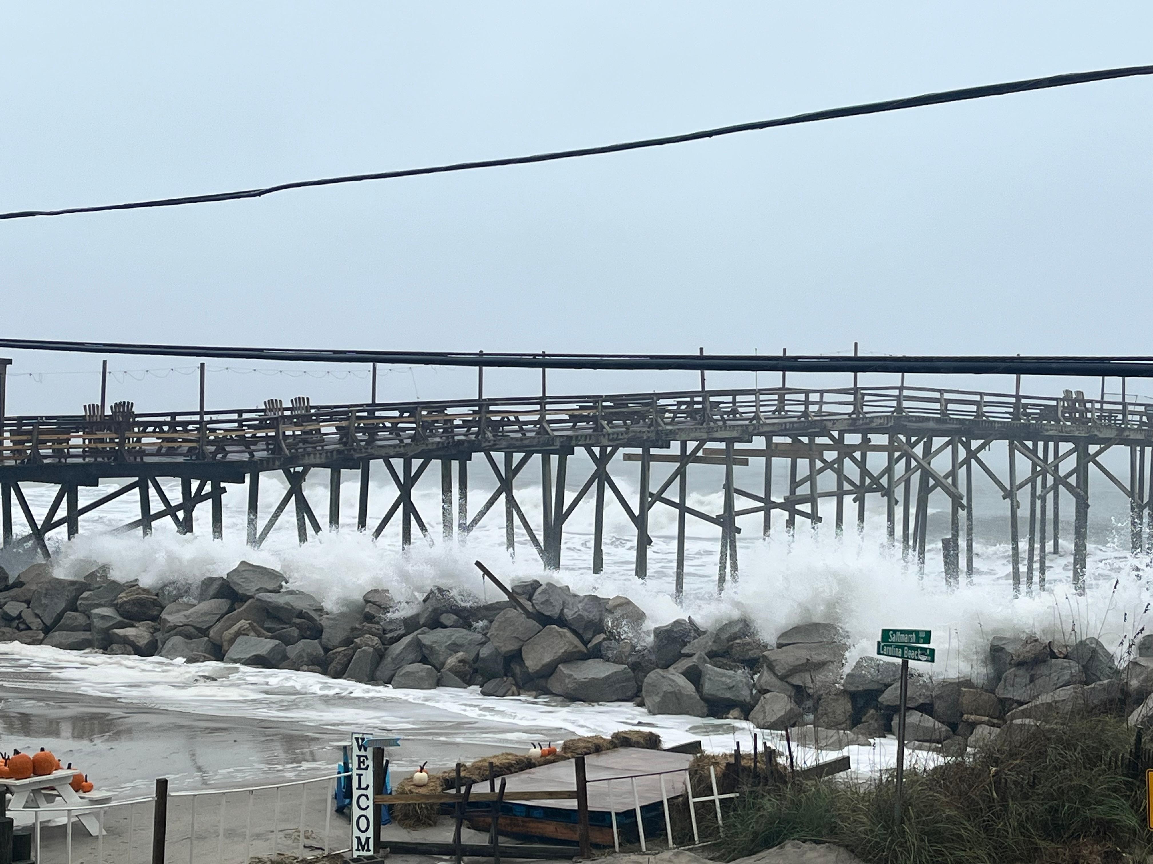 Raging ocean from northeaster