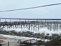 Raging ocean from northeaster