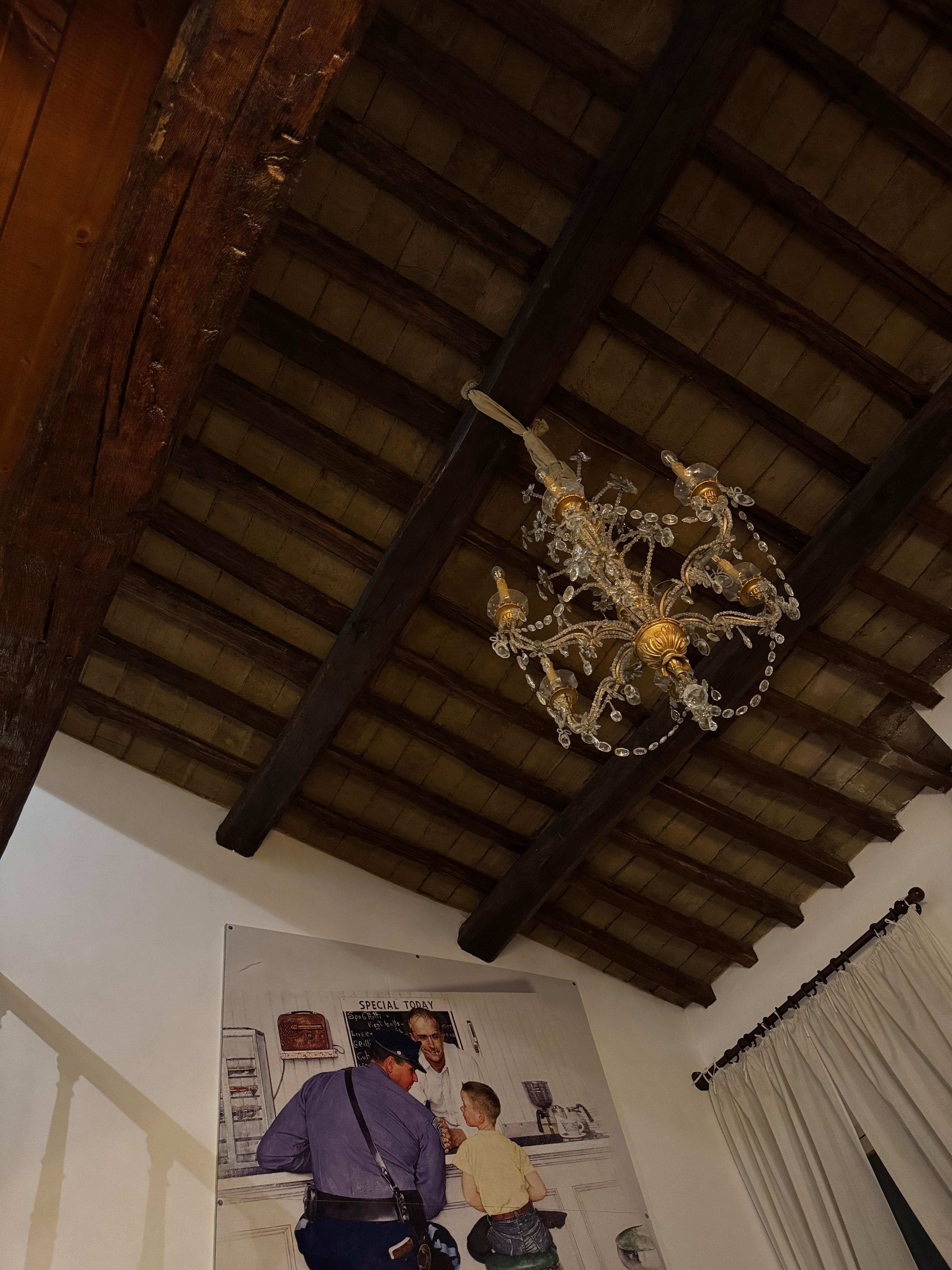 Amazing architecture in the apartment. 