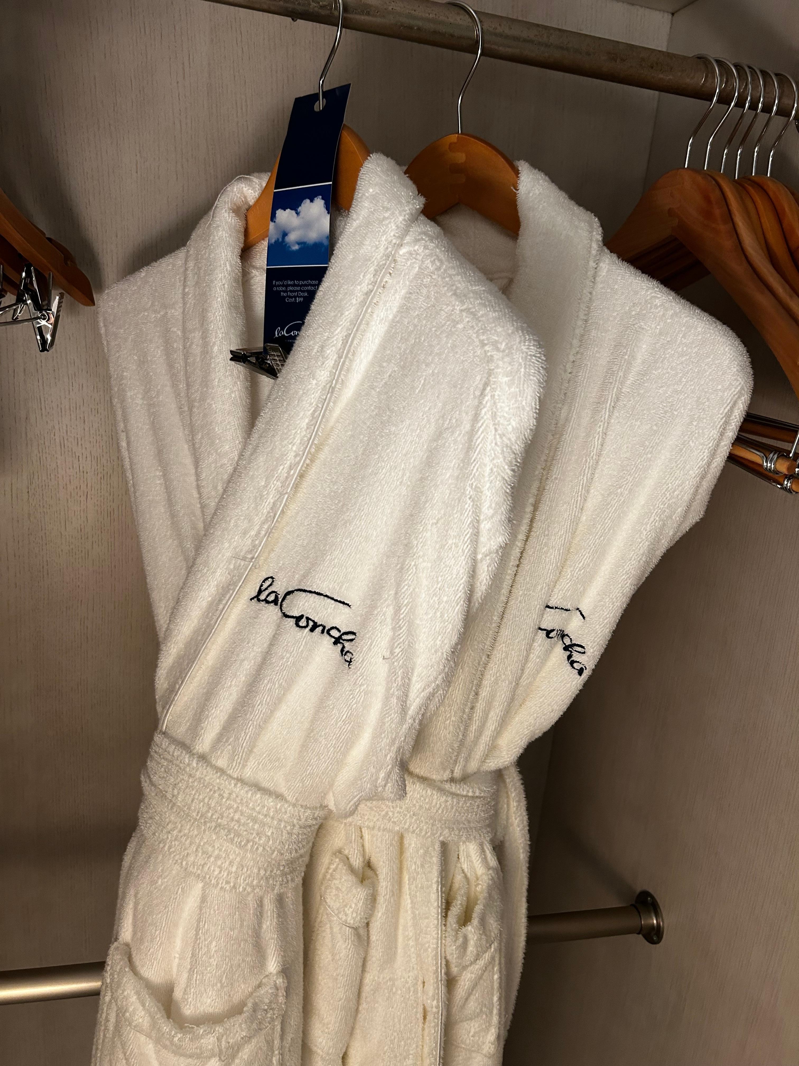 The room came equipped with robes which was a great touch. 