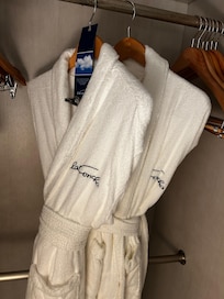 The room came equipped with robes which was a great touch.