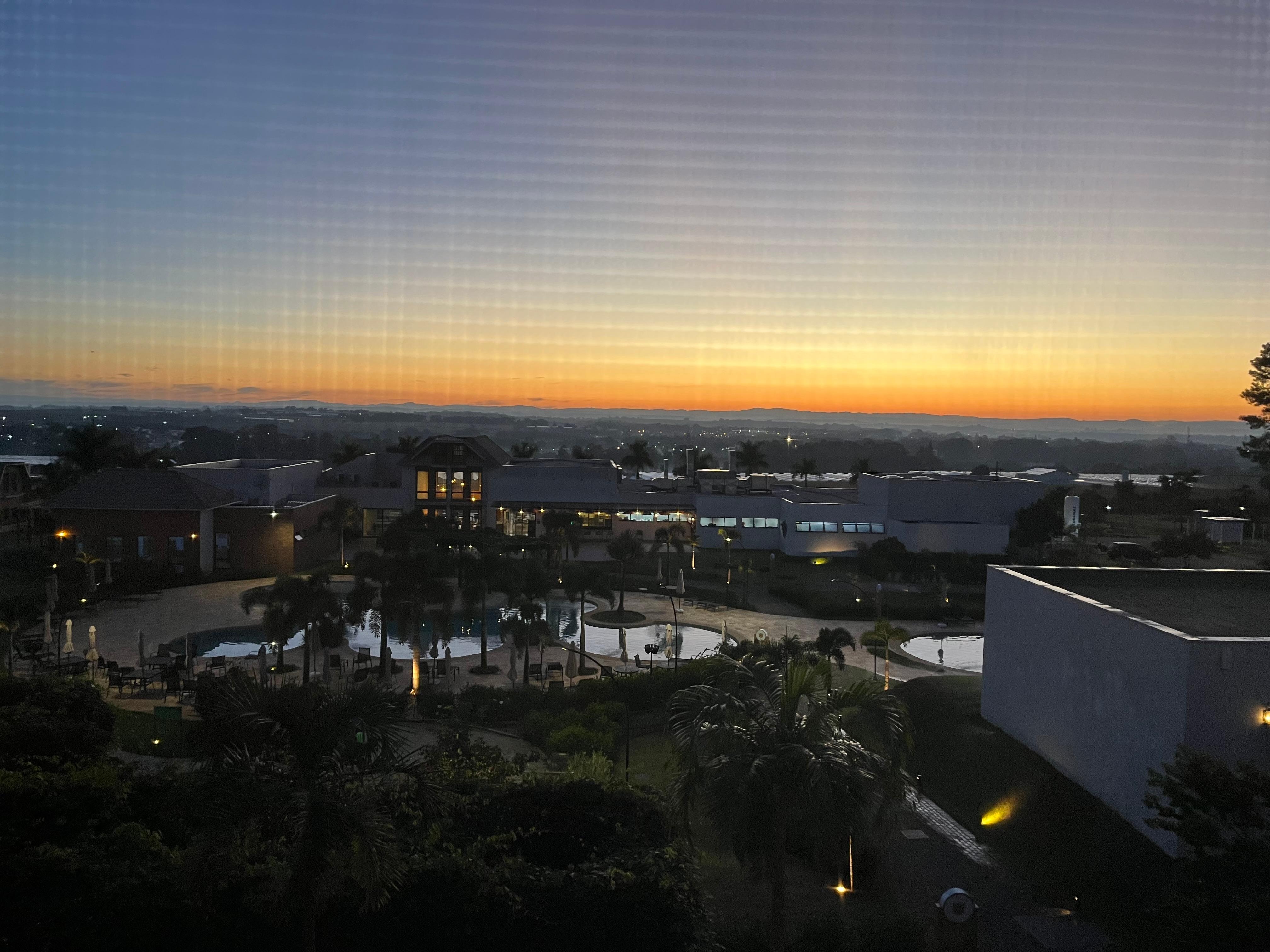 Panorâmico do nascer do sol