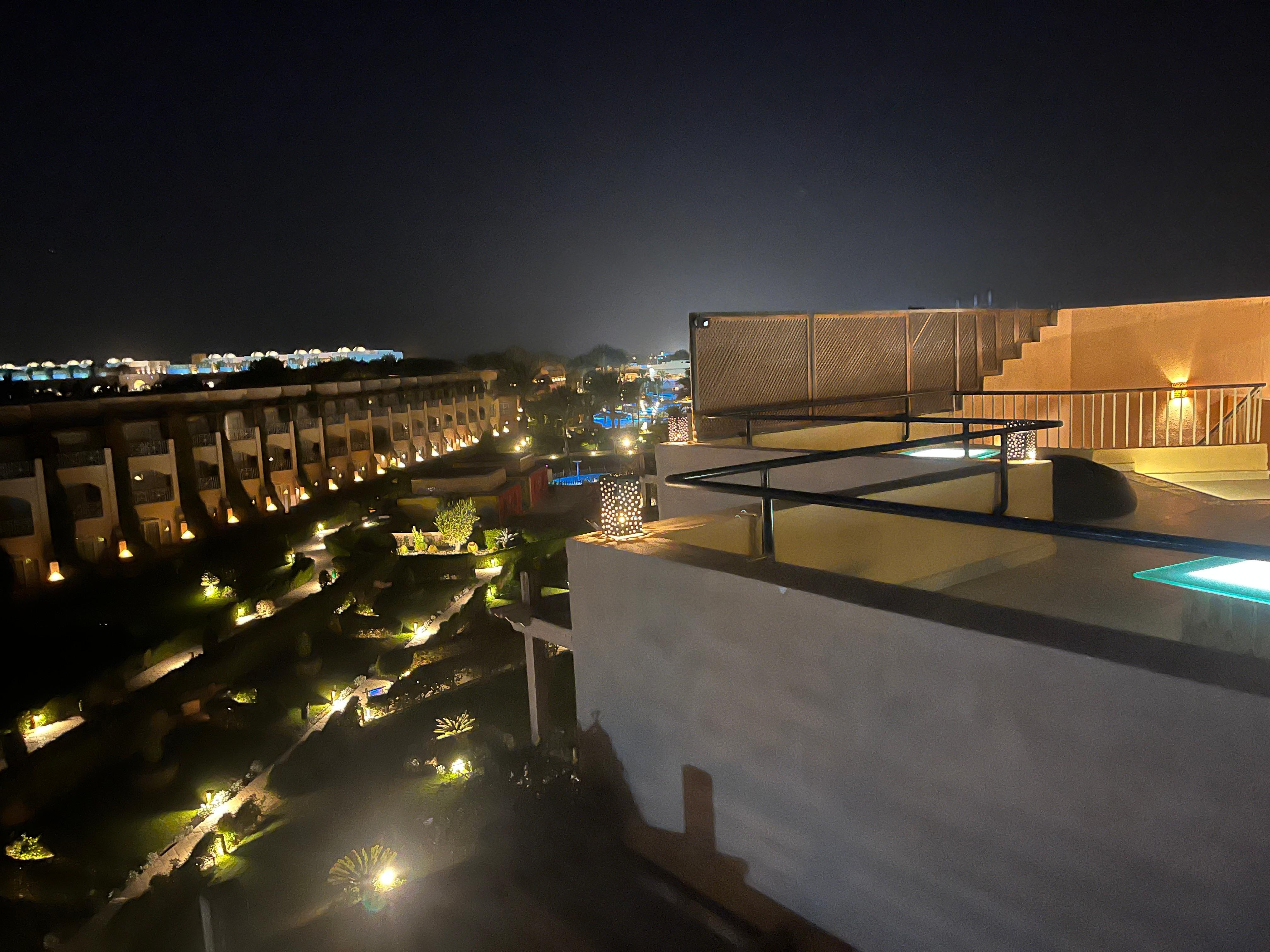 View from rooftop bar