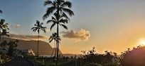 Sunset from lanai on my first night