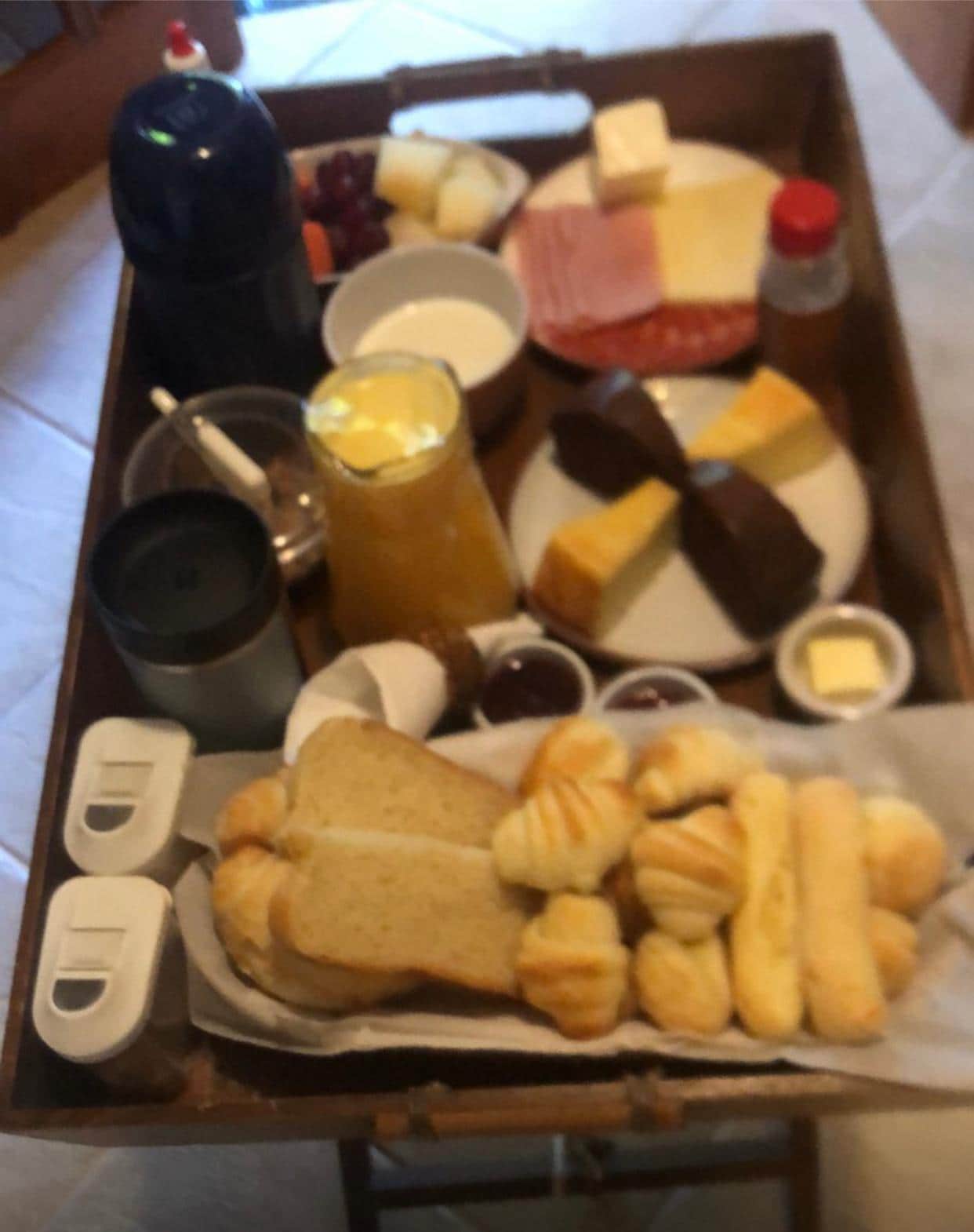 Café da manhã excelente 