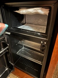 The fridge needed defrosted and it hadn't been cleaned at all!