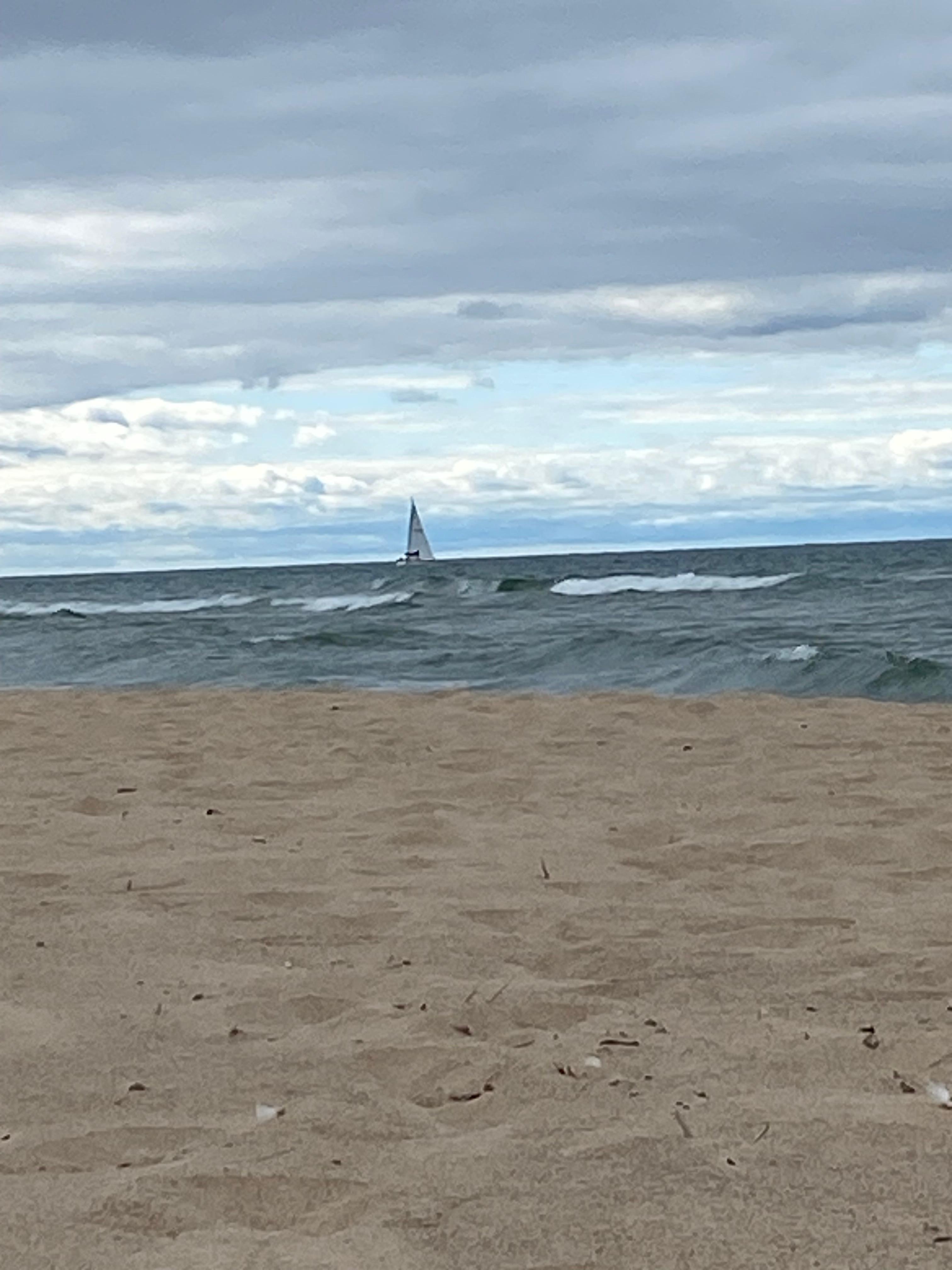 View from the beach. 