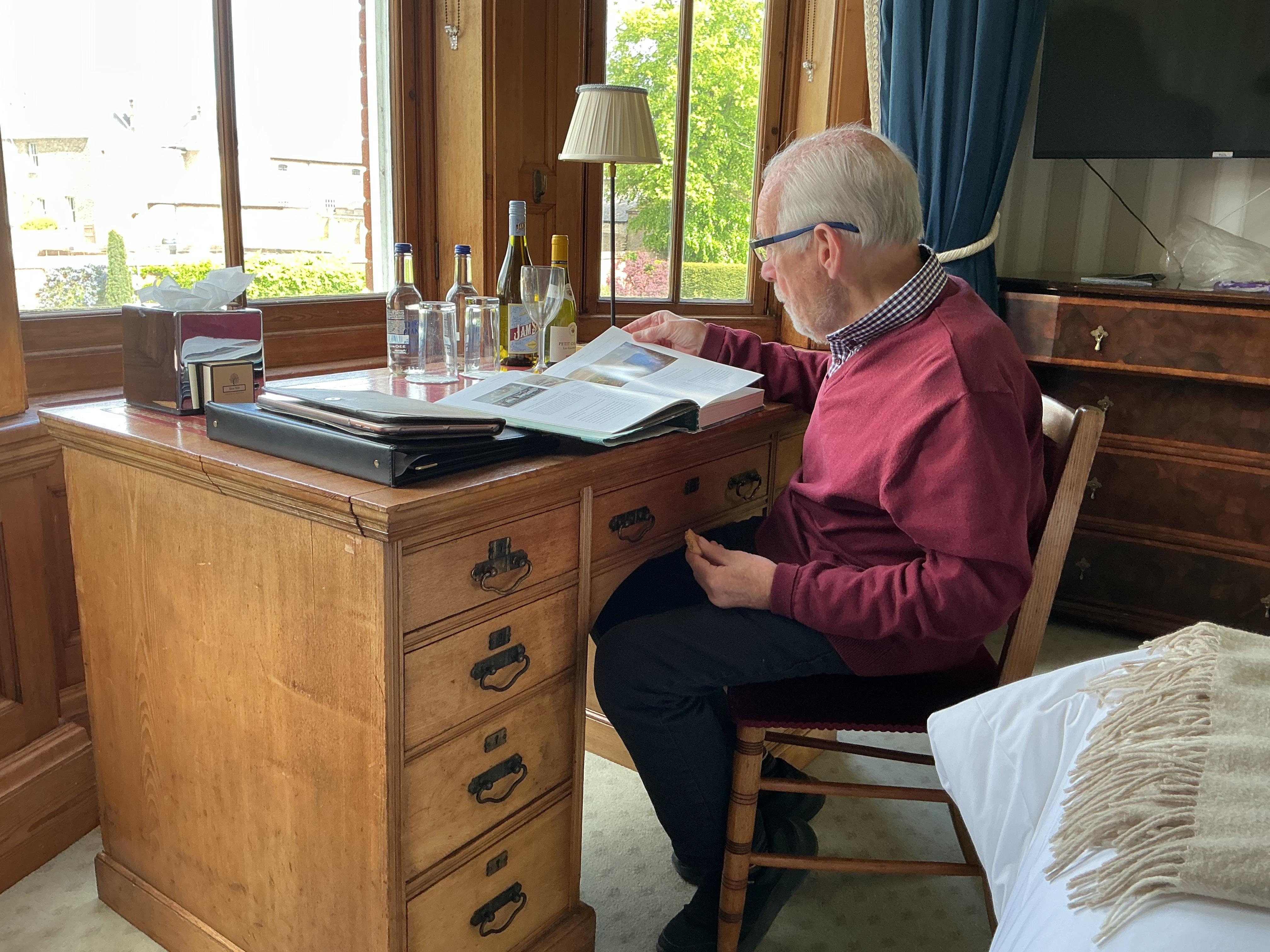 Complete relaxation, browsing the horse history of past winners,trainers, and owners with memrobellia provided by the jockey club rooms.