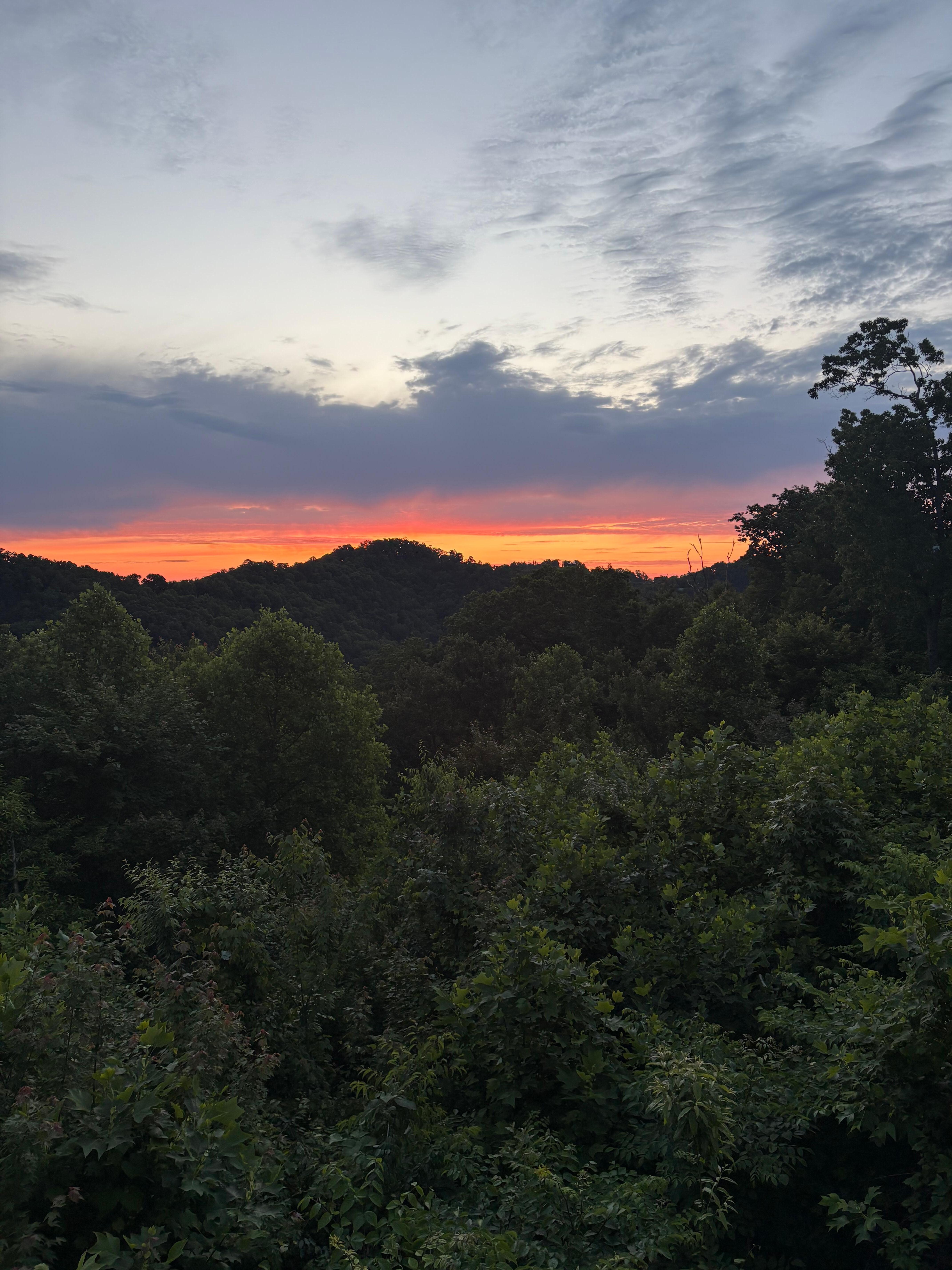 Sunrise on back porch