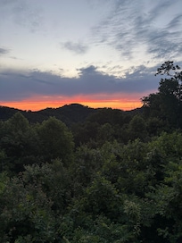Sunrise on back porch