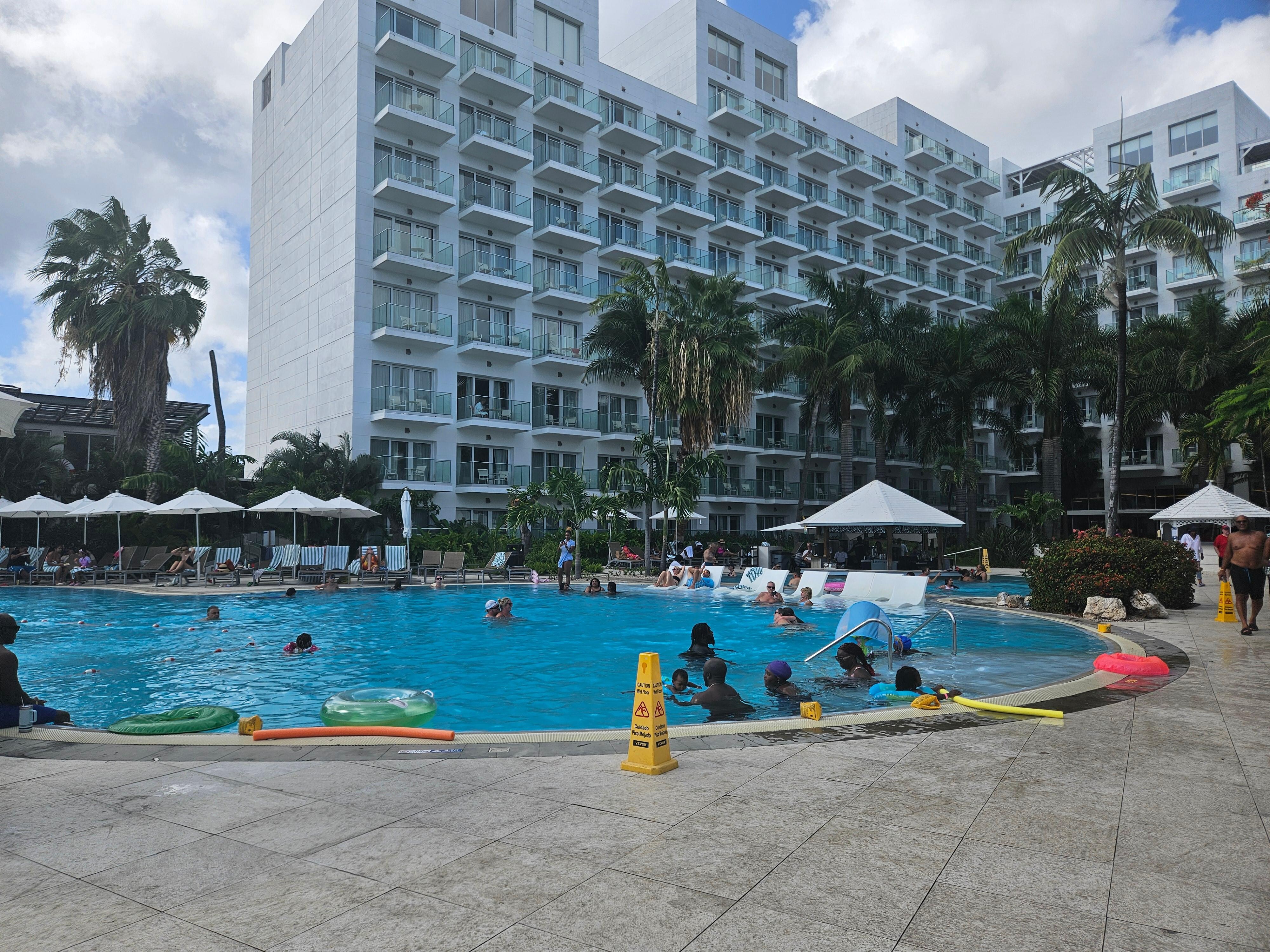 One of the pool areas 
