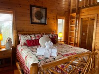 Main floor primary with ample towels