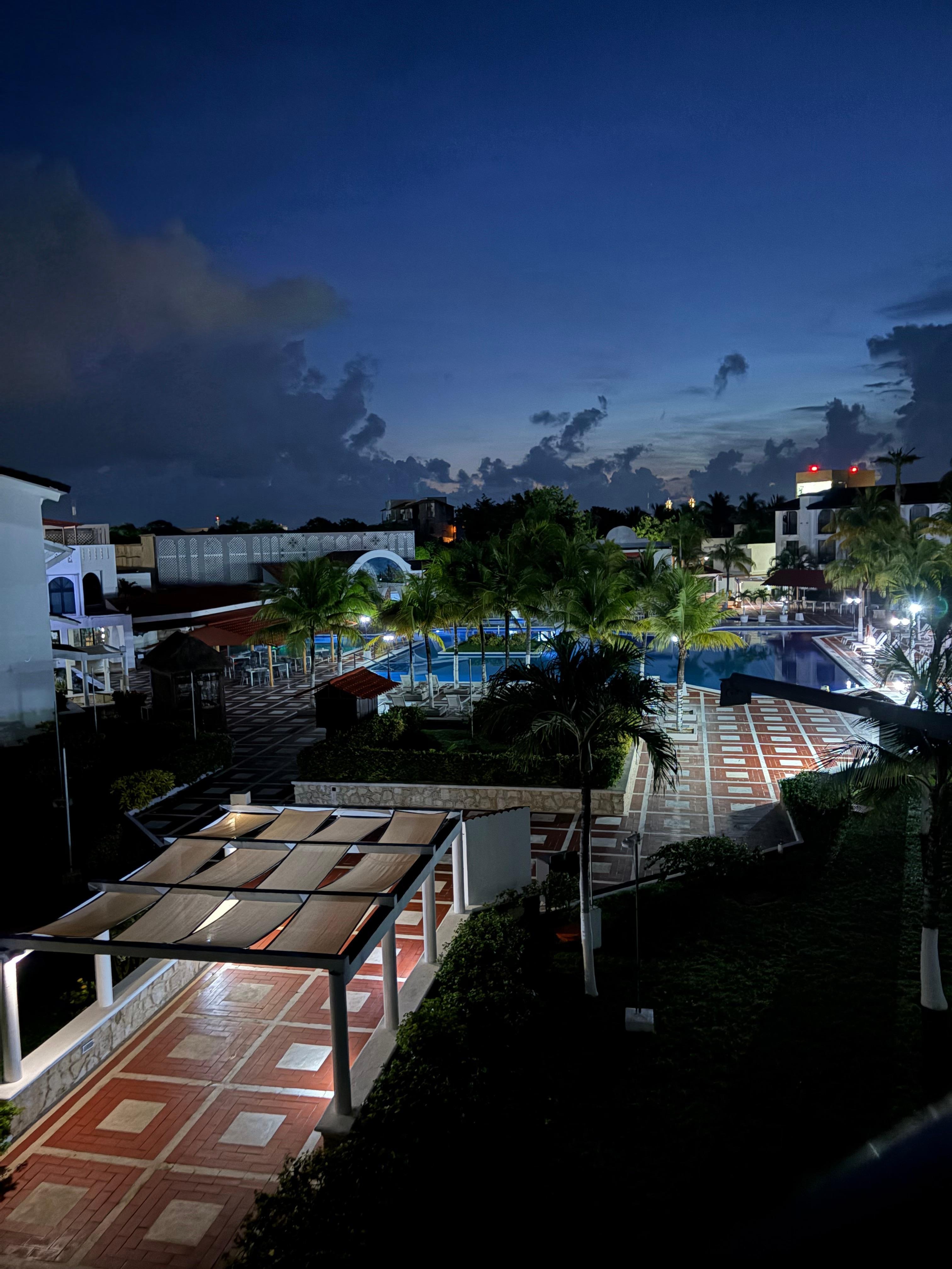 View from our patio early morning
