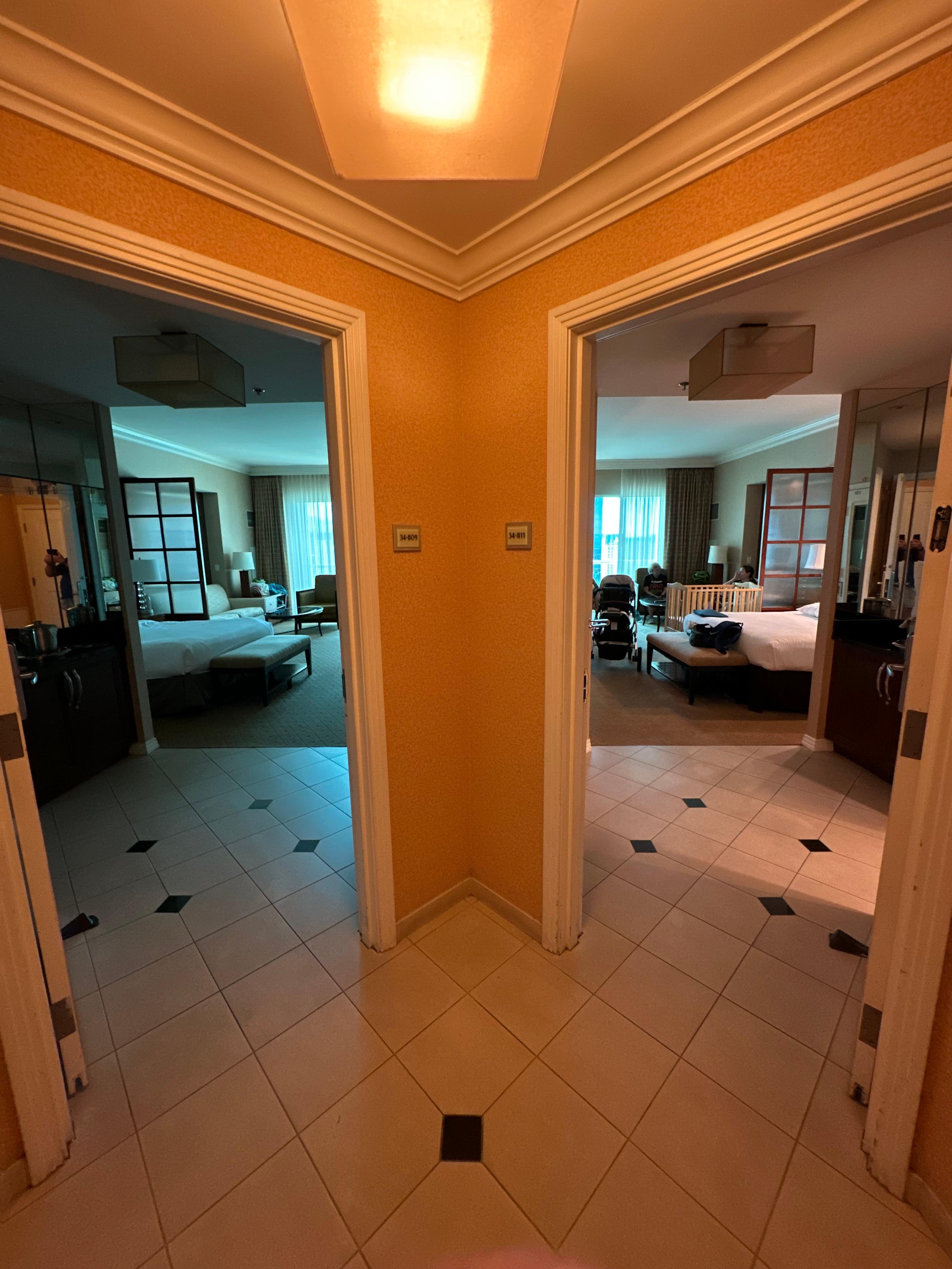 Two rooms with separate doors 