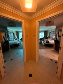 Two rooms with separate doors