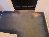 Entrance carpet.