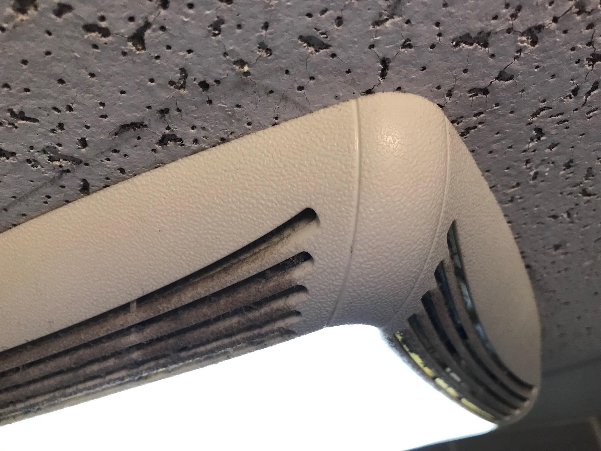 the fan in the bathroom. 