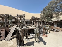 Interesting sculptures on site