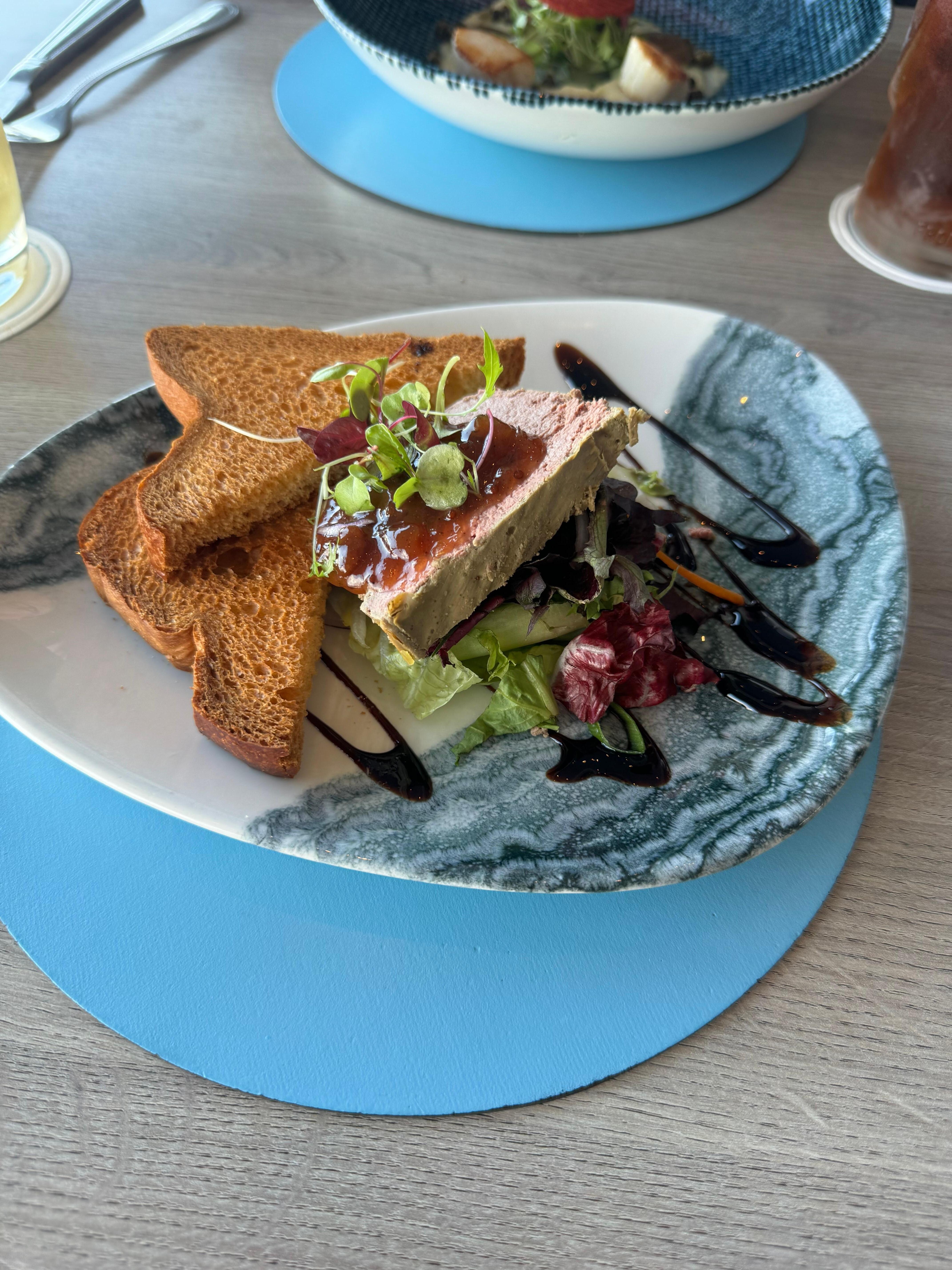 Appetizers at the restaurant on the property 