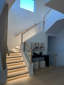 Stairs lightup as you walk up or down!