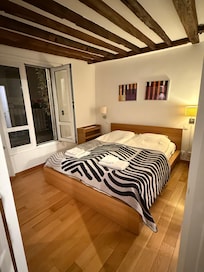 Comfy bed and separate a/c in room