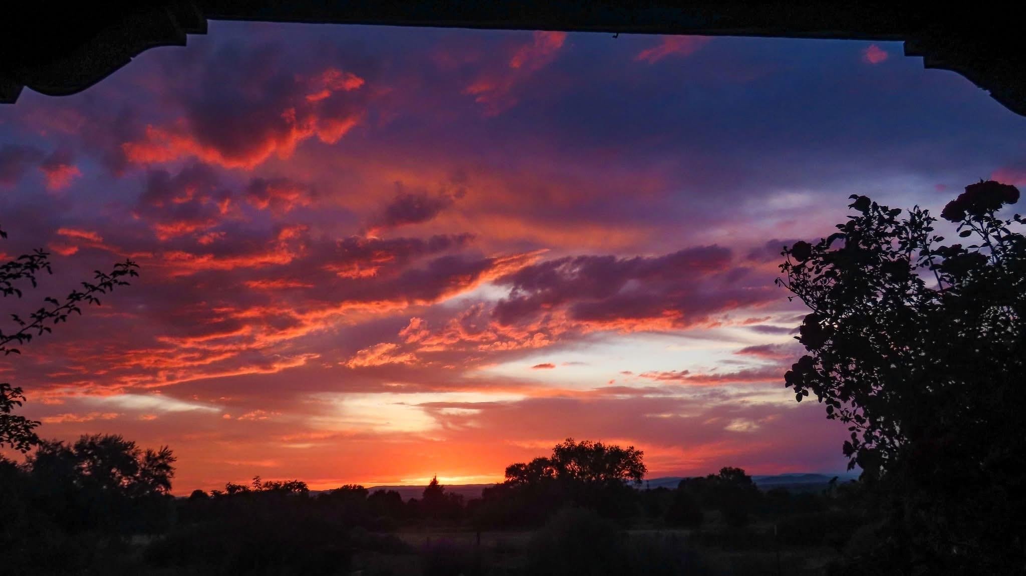 Sunset from the deck