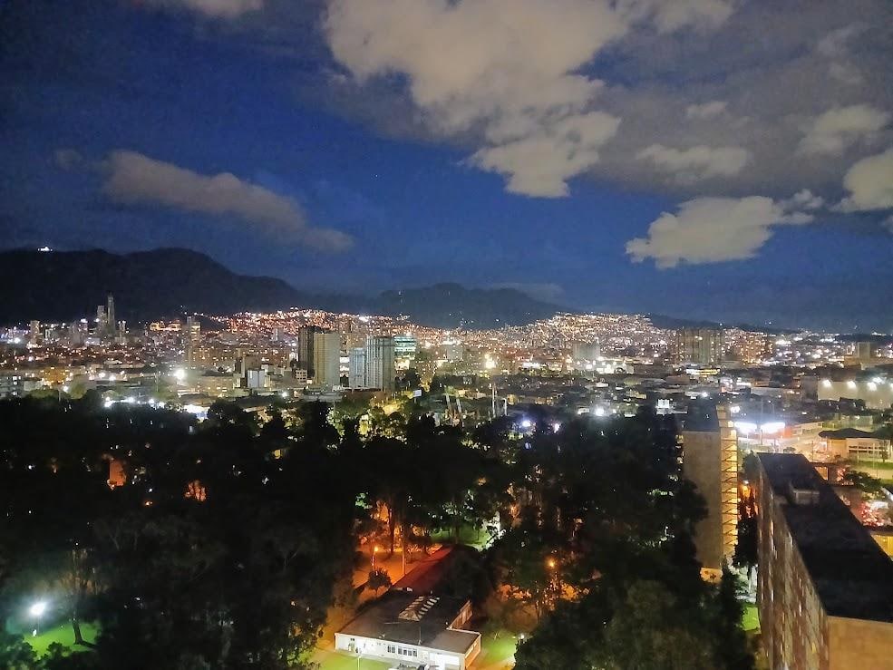 View of Bogotá from the room.