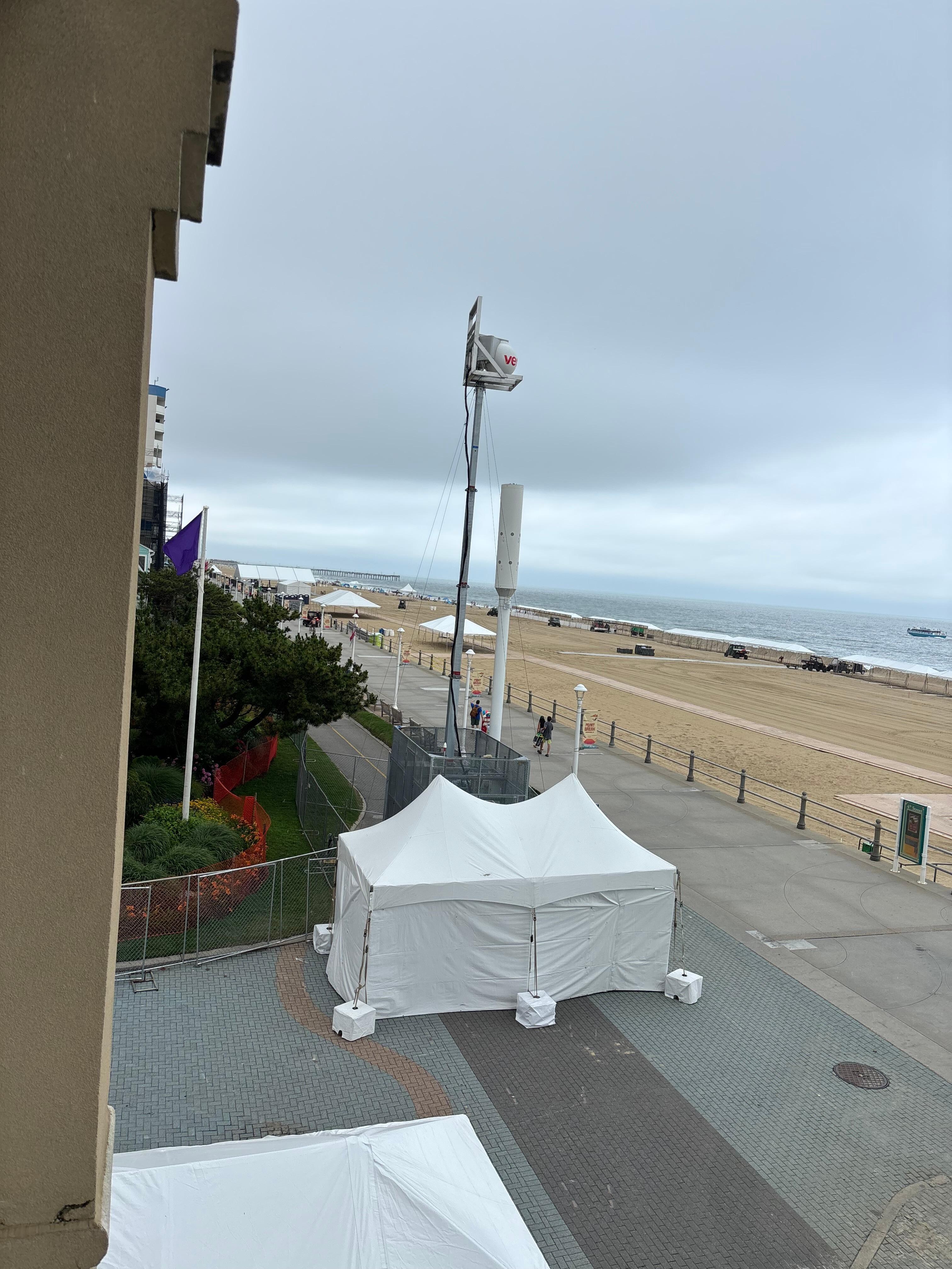 Beach access blocked