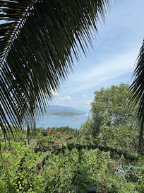 View of the bay from the pool at the villa