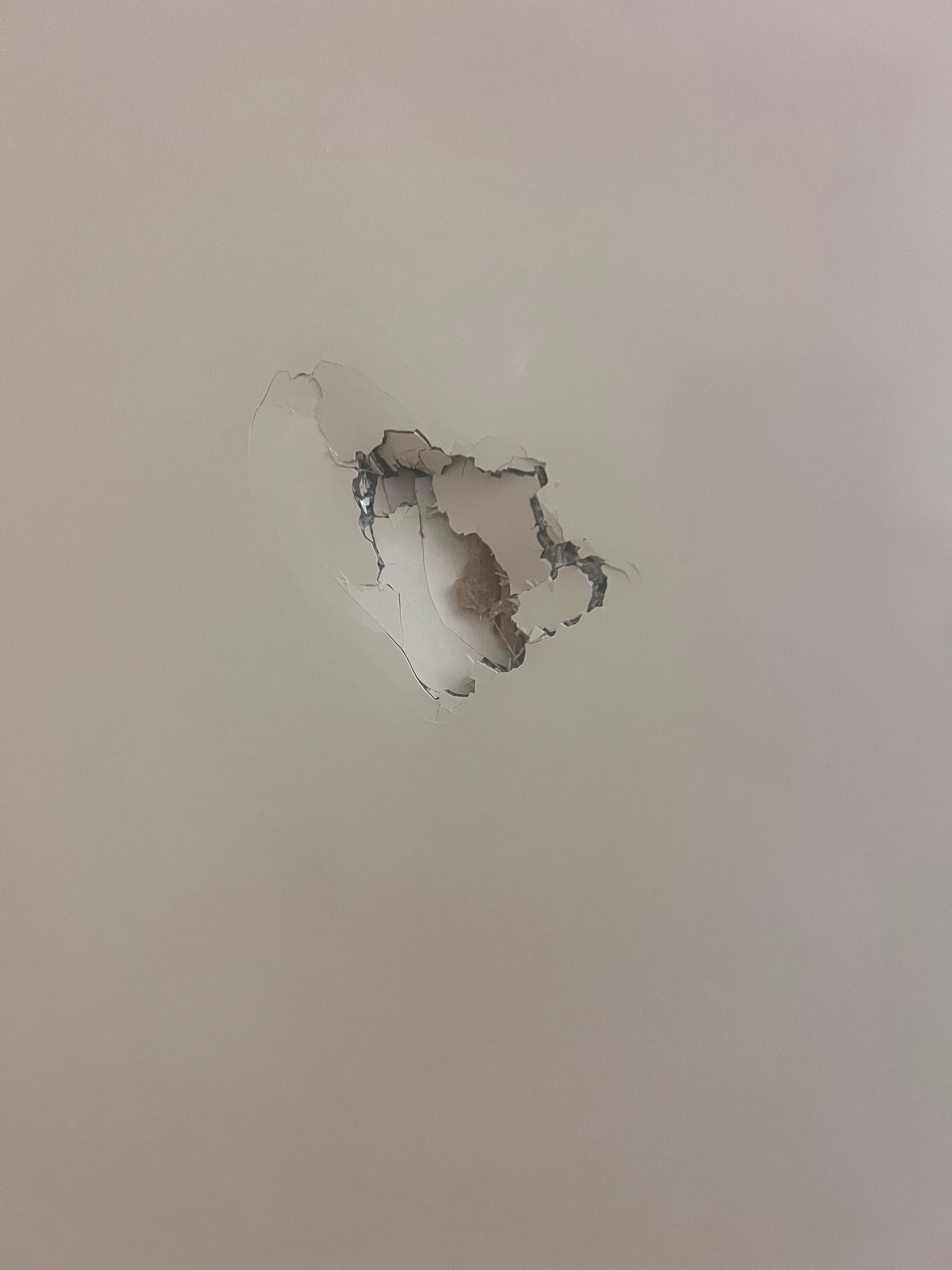 Hole in the shower