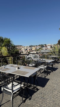 Dining at the balcony