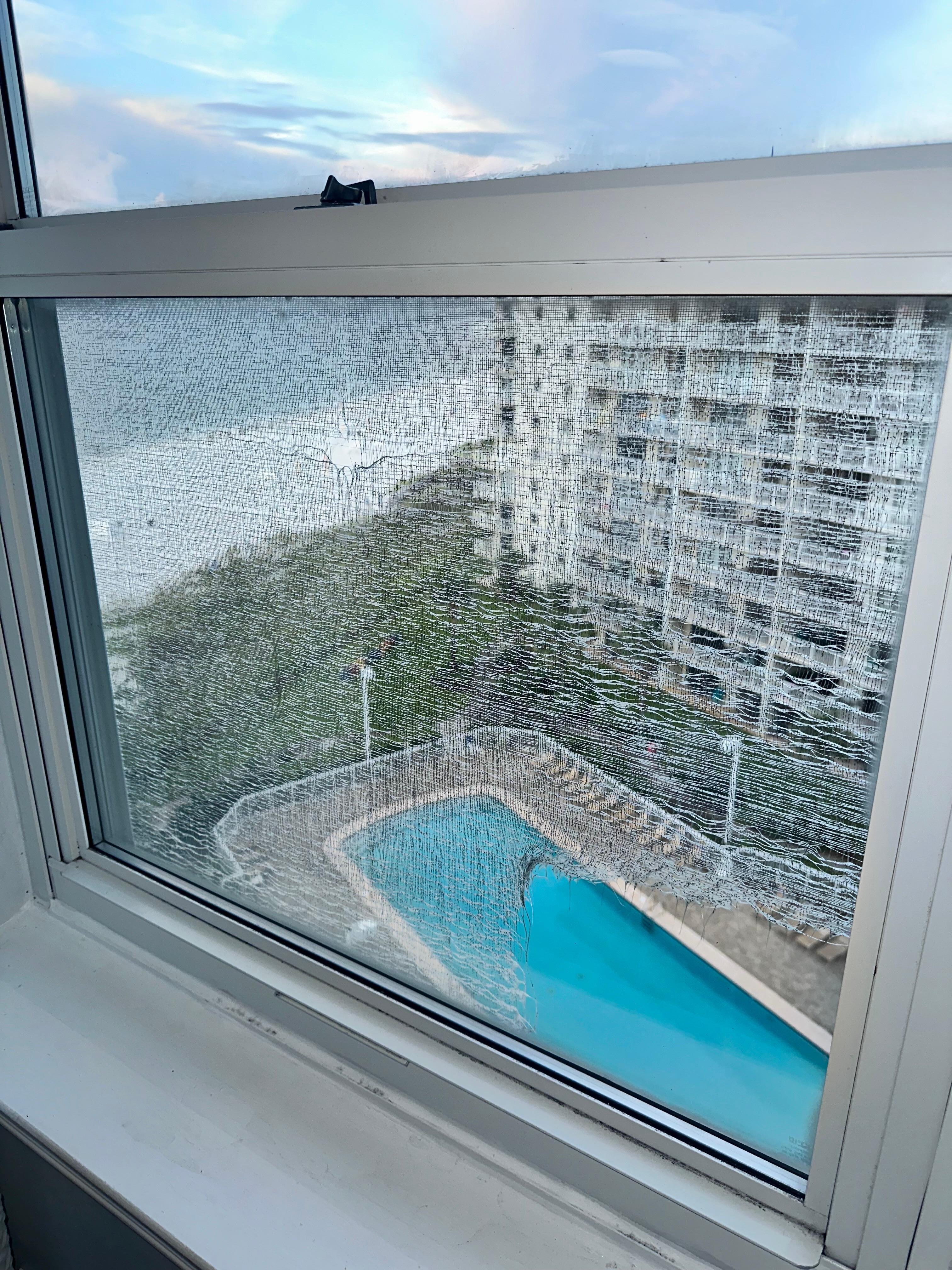 Window screens all had weathered needed to be replaced  