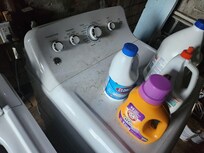 dirty washer and dryer