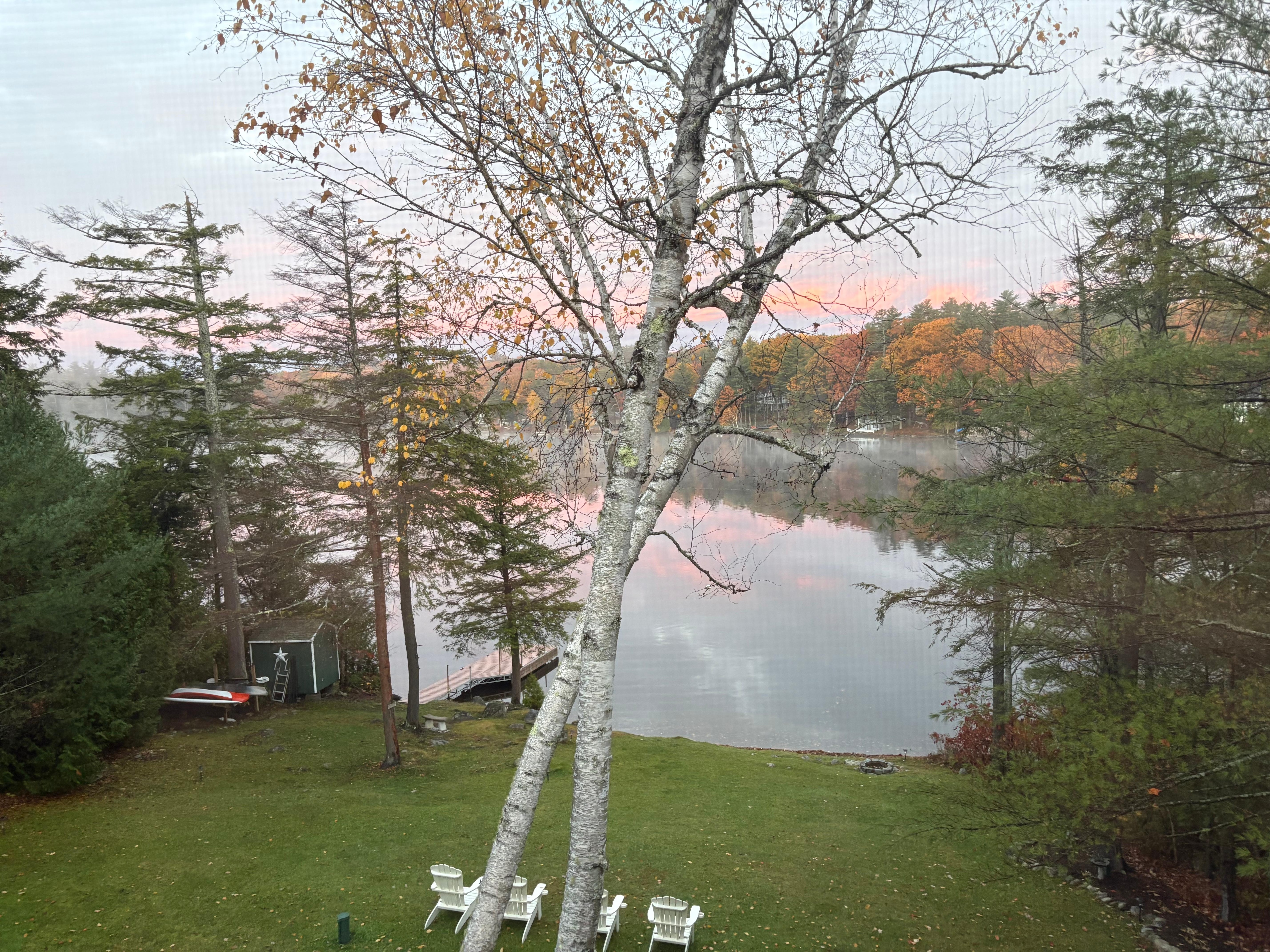 Sunrise from the 2nd floor bedroom