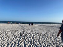 The beach across the street
