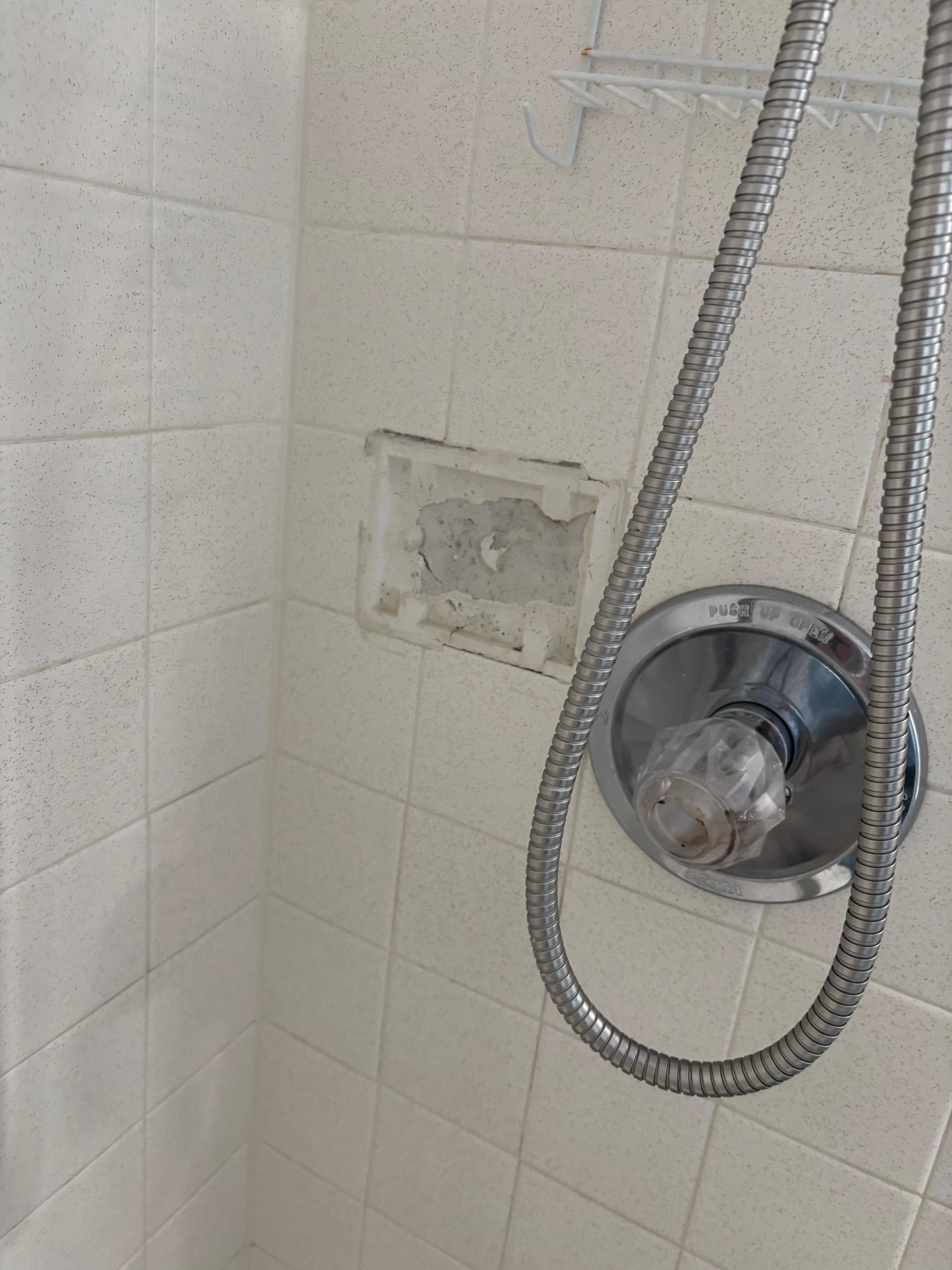 Missing tiles in shower