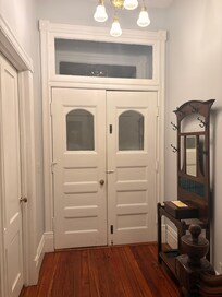 View of front door from inside