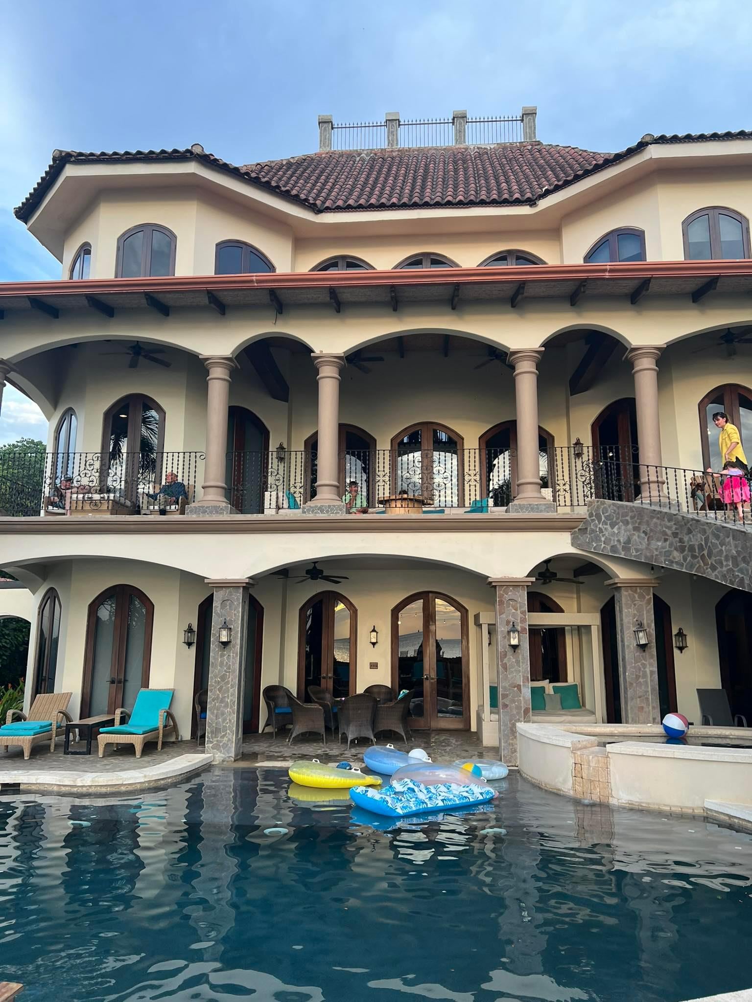 The house is beautiful