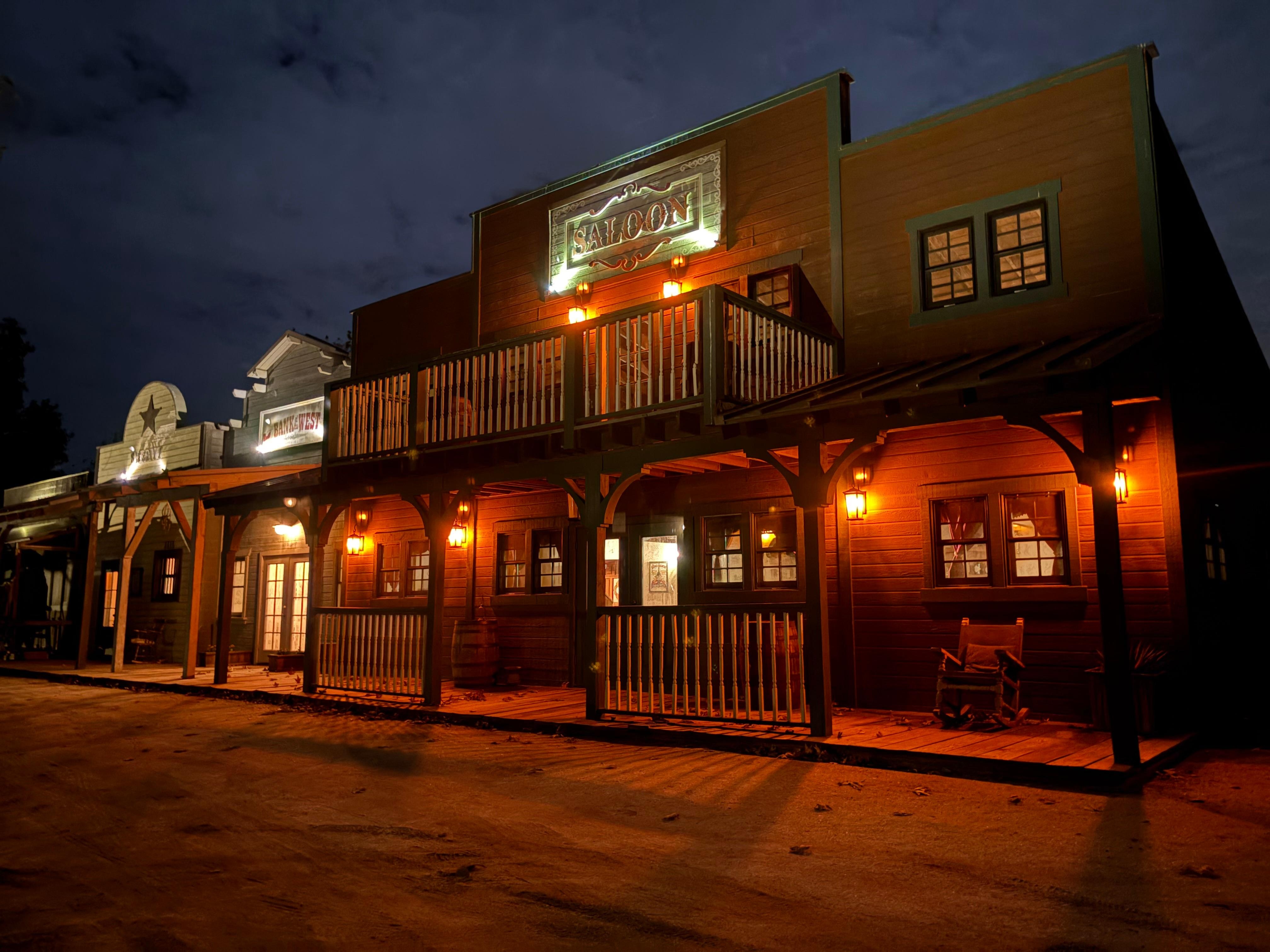 The Saloon at night