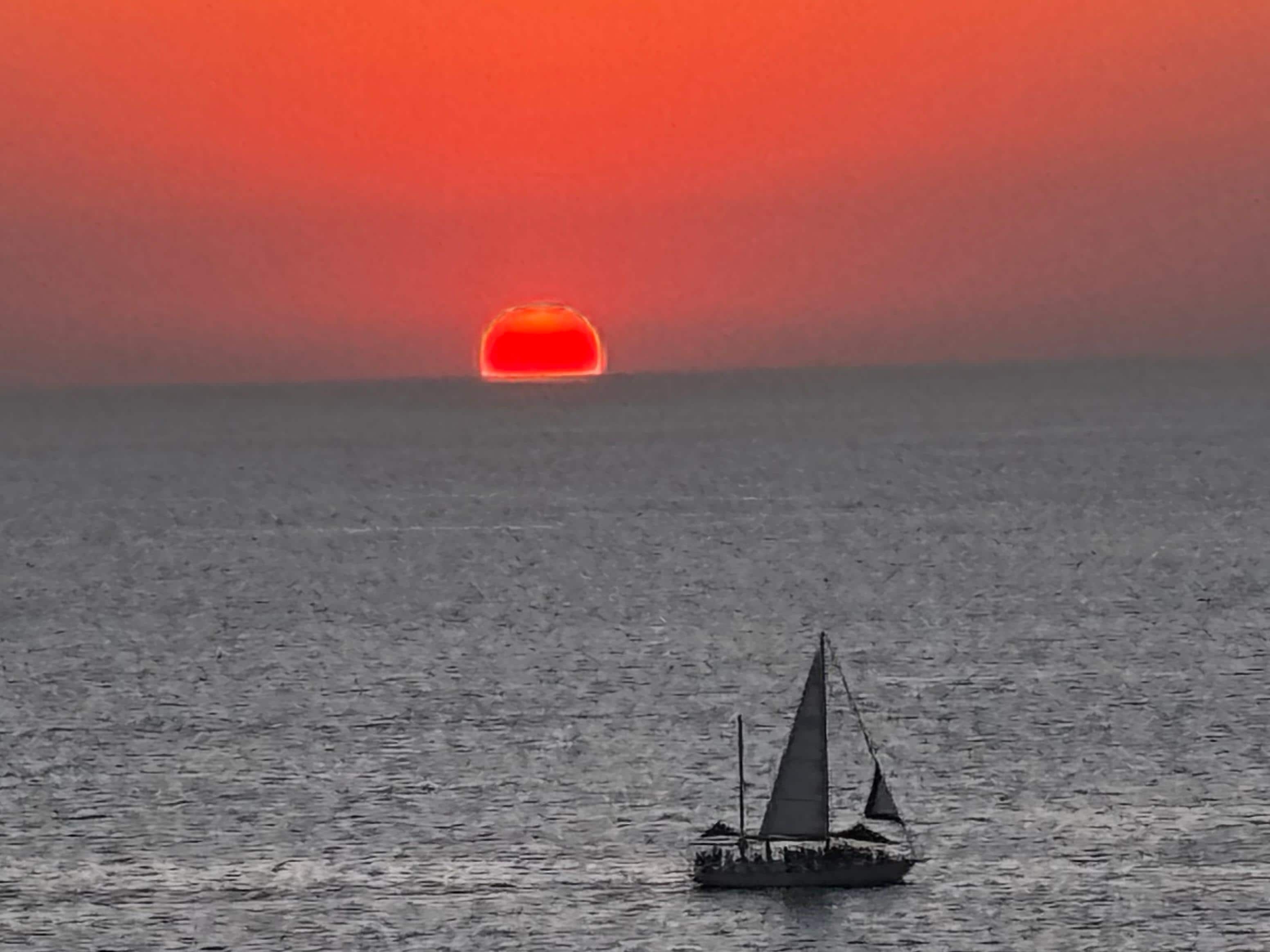 Sunsets were amazing from our balcony!