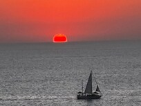 Sunsets were amazing from our balcony!