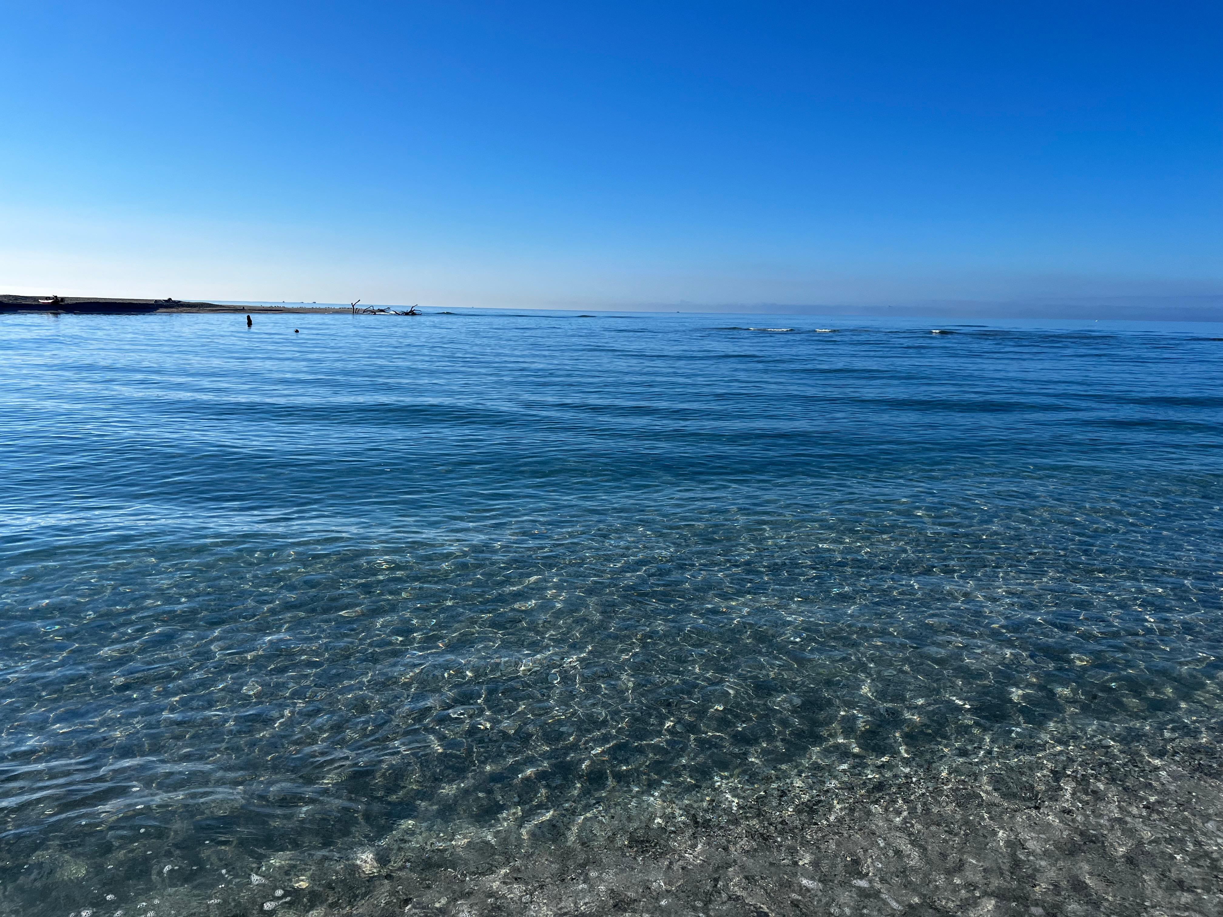 Crystal clear waters.