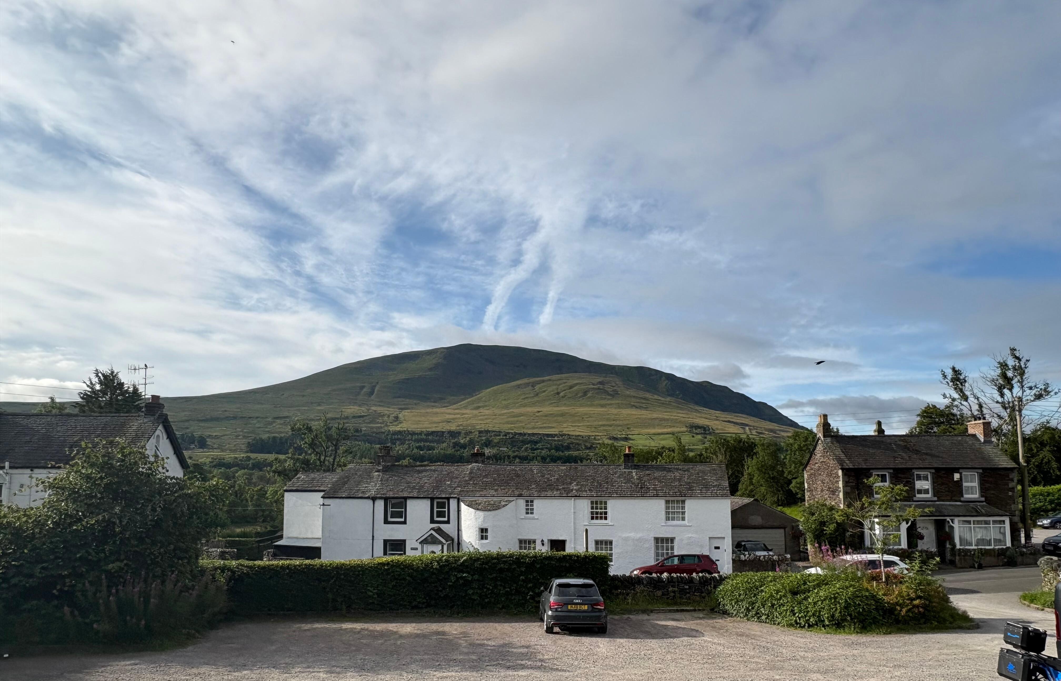 Looking south from car park