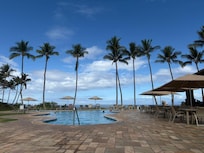 Spectacular WARM pool with beach access.