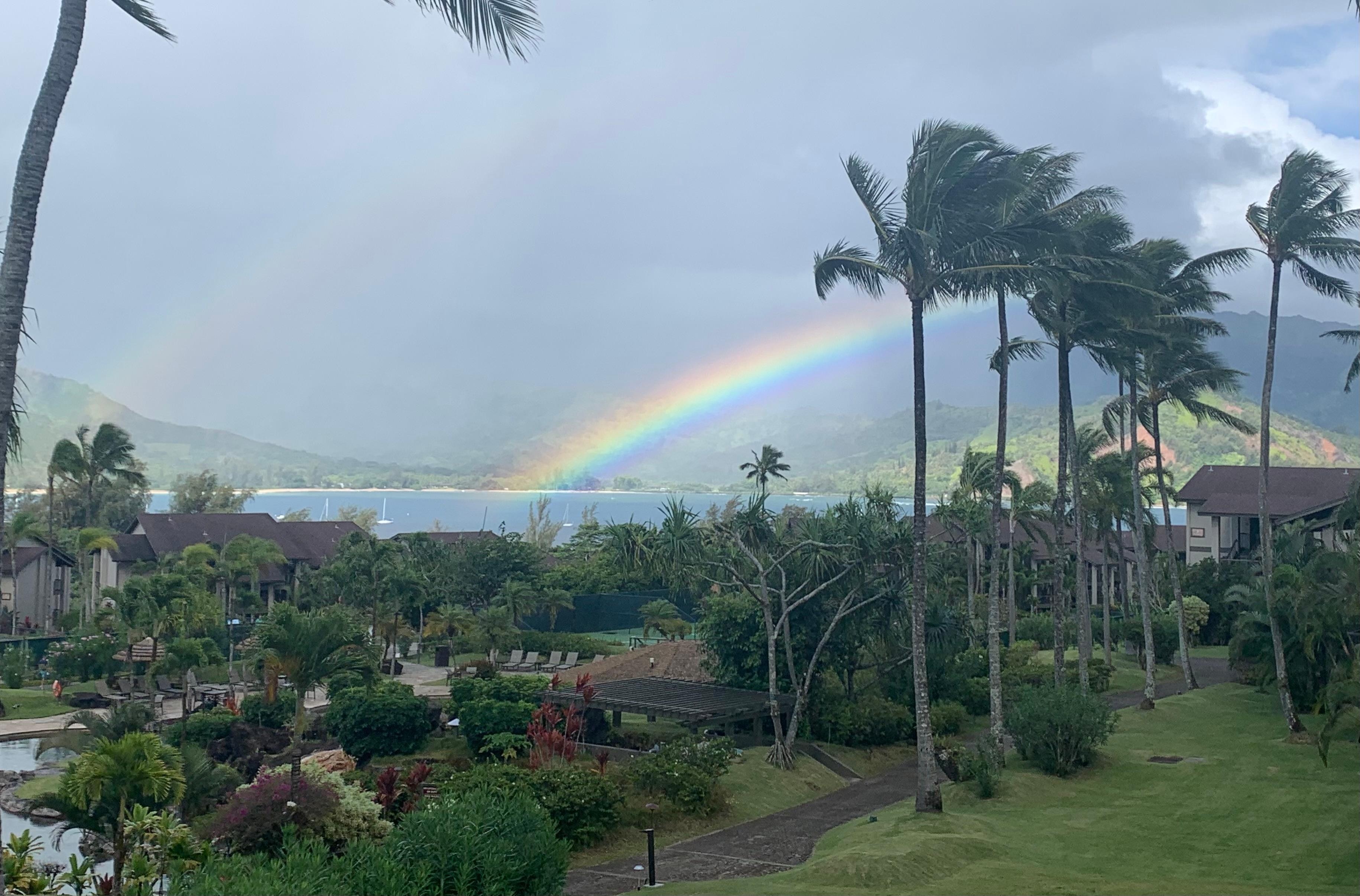 Rainbow over Hanalei Bay