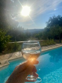 Coucher de soleil / apéro au pool house