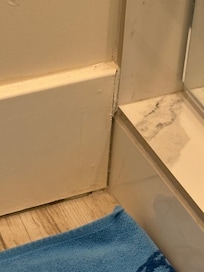 Mildew baseboards