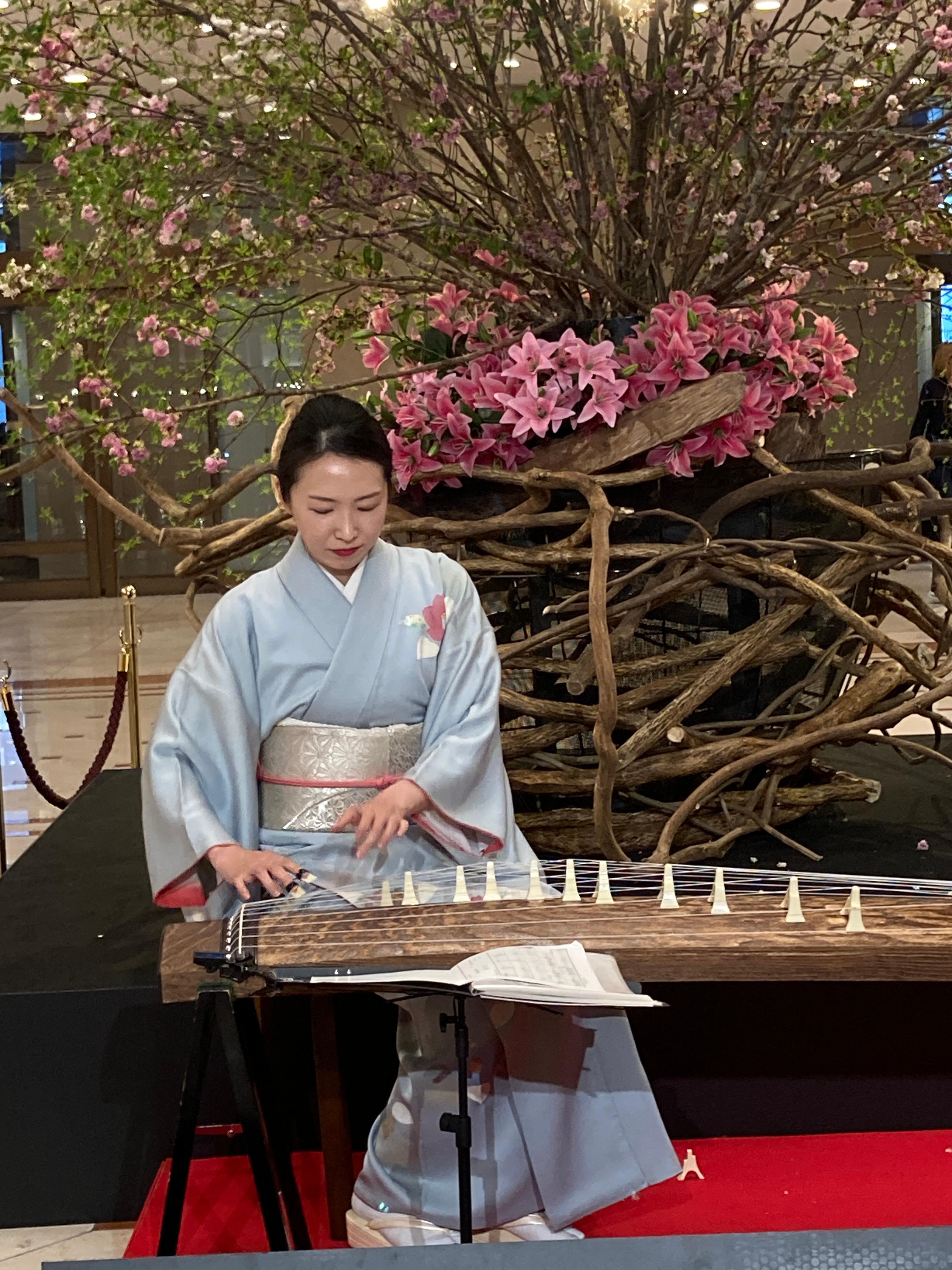 Koto concert in lobby