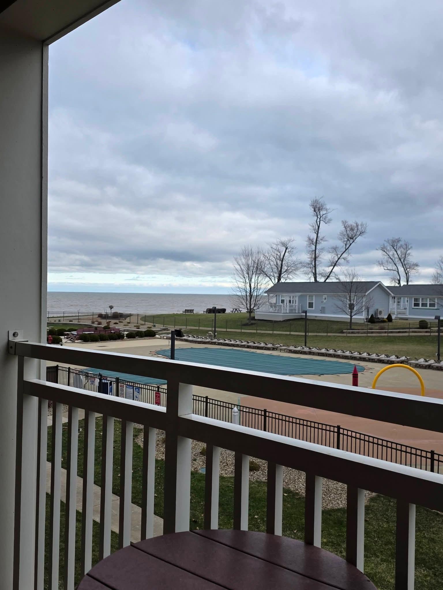 Photo off our balcony from a King Suite