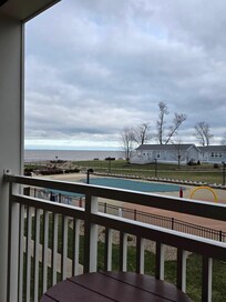 Photo off our balcony from a King Suite